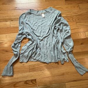 H&M Soft Blue Knit Long Sleeve Sweater